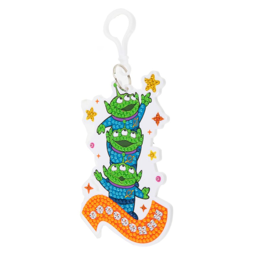 Aliens Crystal Art Bag Charm Kit Toy Story Disney Pixar