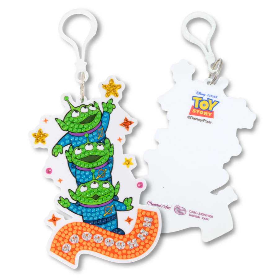 Aliens Crystal Art Bag Charm Kit Toy Story Disney Pixar