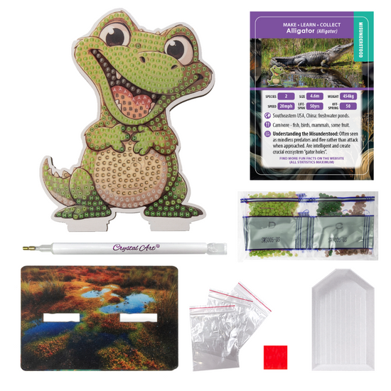 Alligator Crystal Art Wildlife Buddies contents