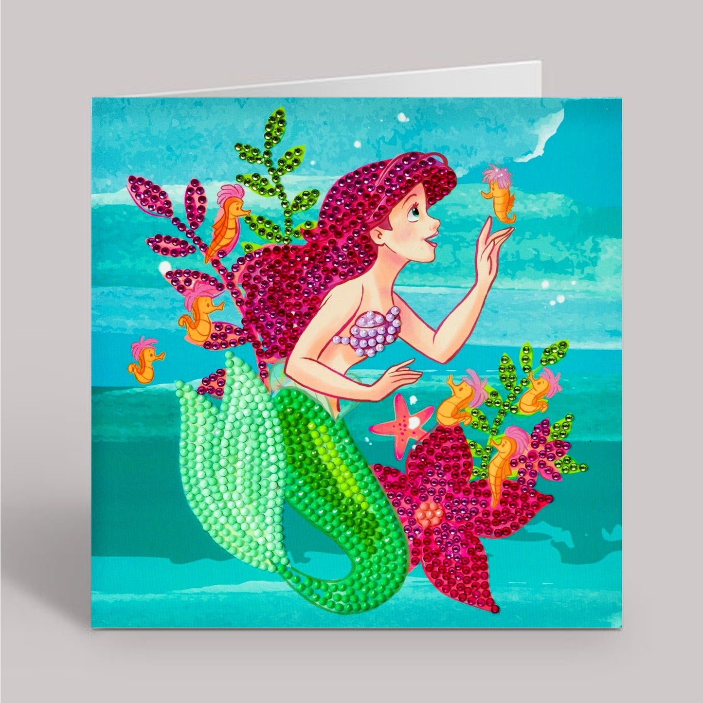 CCK-DNY803: Ariel, 18x18cm Crystal Art Card