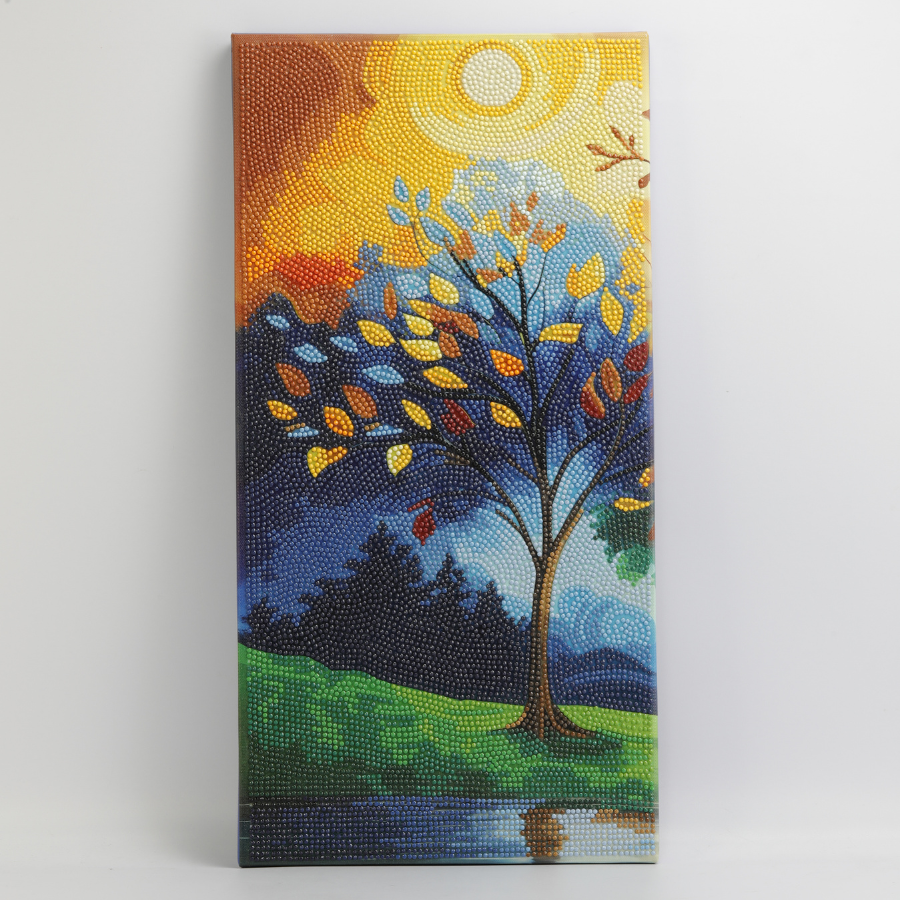 Autumn Trio Crystal Art Canvas Triptych Kit