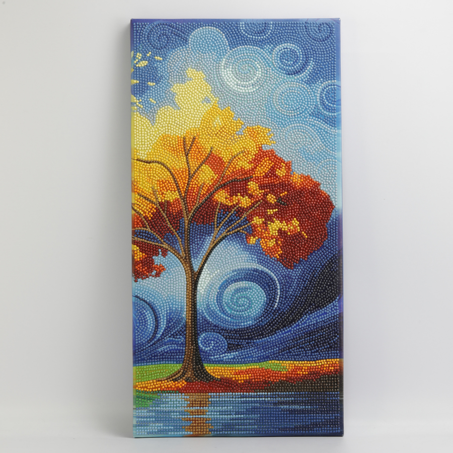 Autumn Trio Crystal Art Canvas Triptych Kit