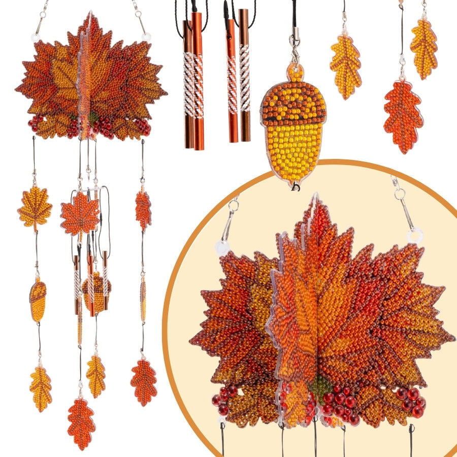 Autumn Wind Chime Crystal Art Hanging Mobile Kit