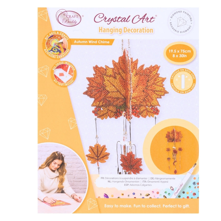 Autumn Wind Chime Crystal Art Hanging Mobile Kit
