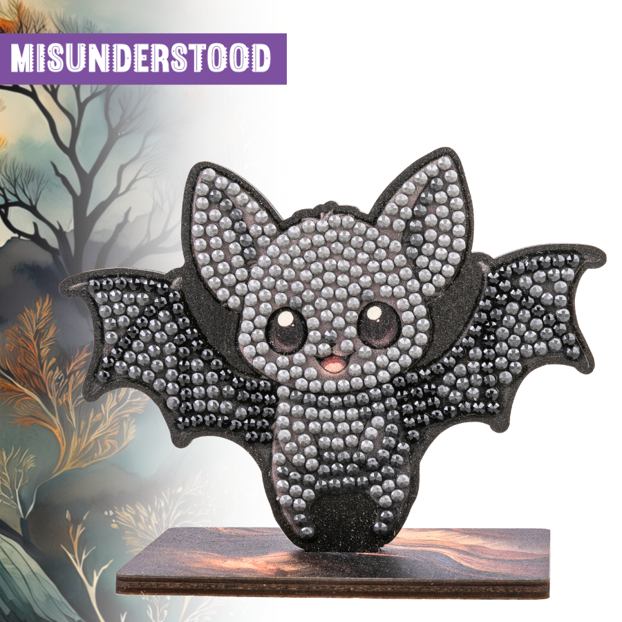 Bat Crystal Art Wildlife Buddies misunderstood