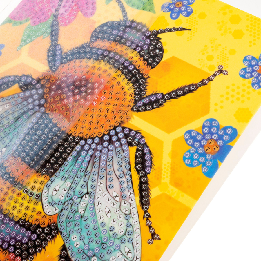 Beehive Crystal Art Card Kit 12.6cm x 17.5cm