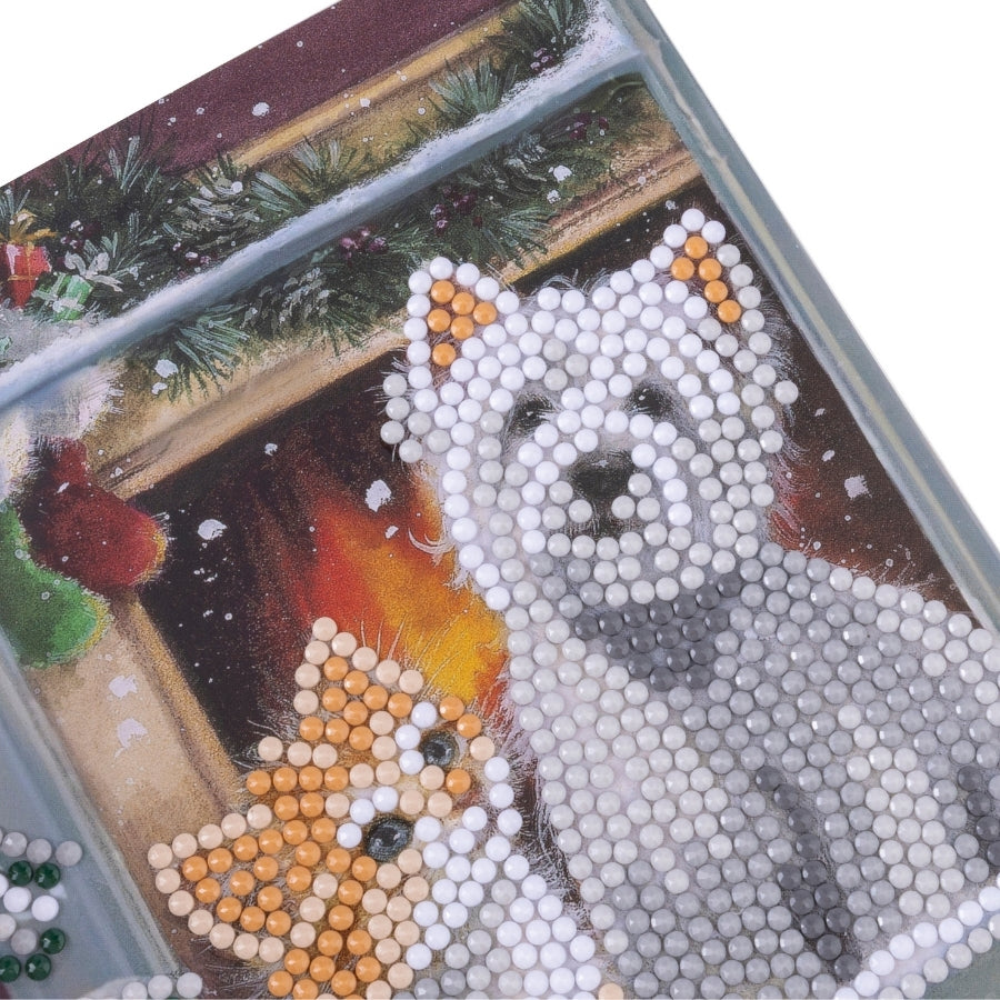 Best Friends Crystal Art Card Kit 15x15cm