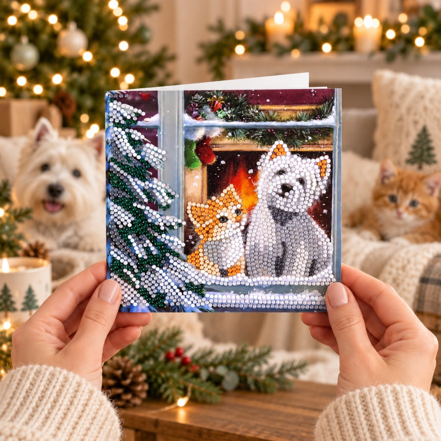 Best Friends Crystal Art Card Kit 15x15cm