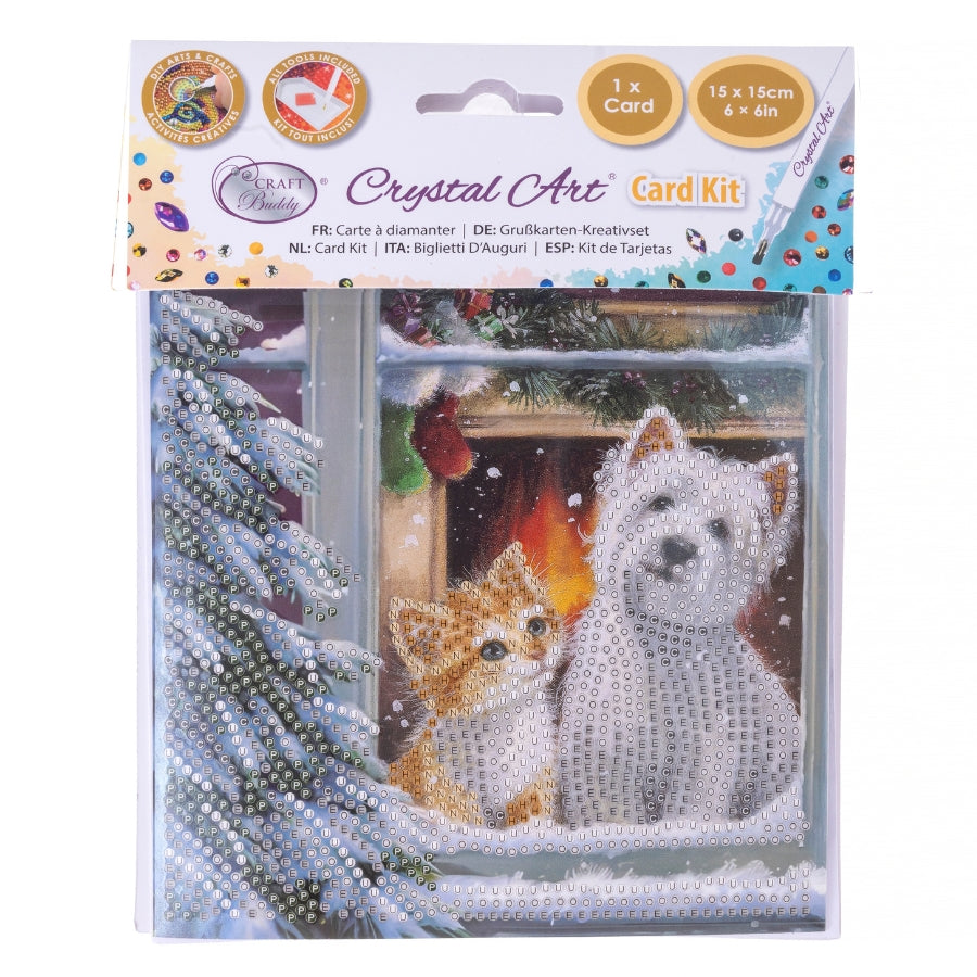 Best Friends Crystal Art Card Kit 15x15cm