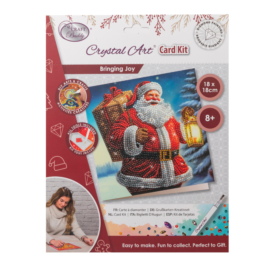 Bringing Joy Crystal Art Card 18x18 pack