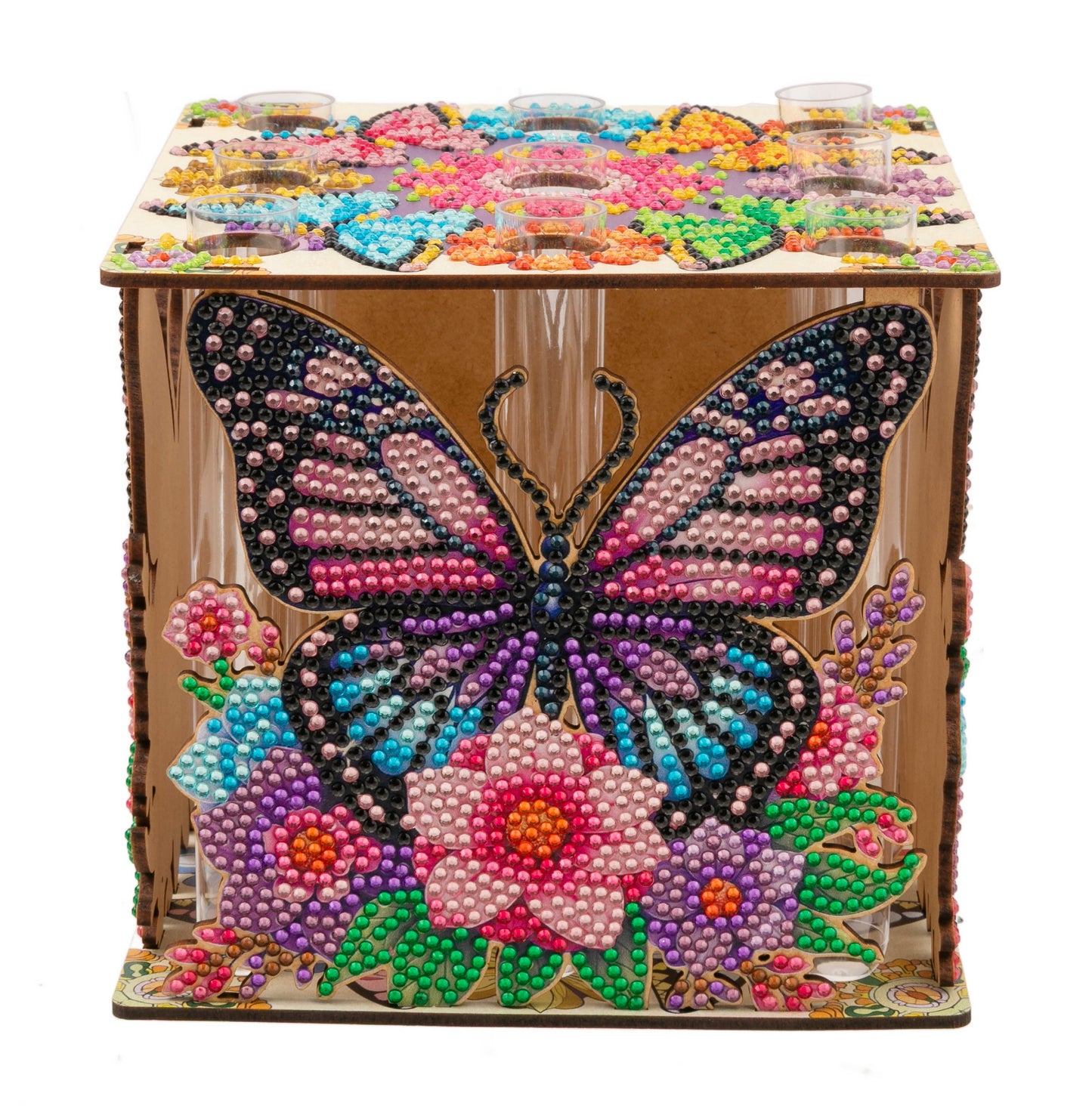Butterfly Cube Vase Crystal Art Kit