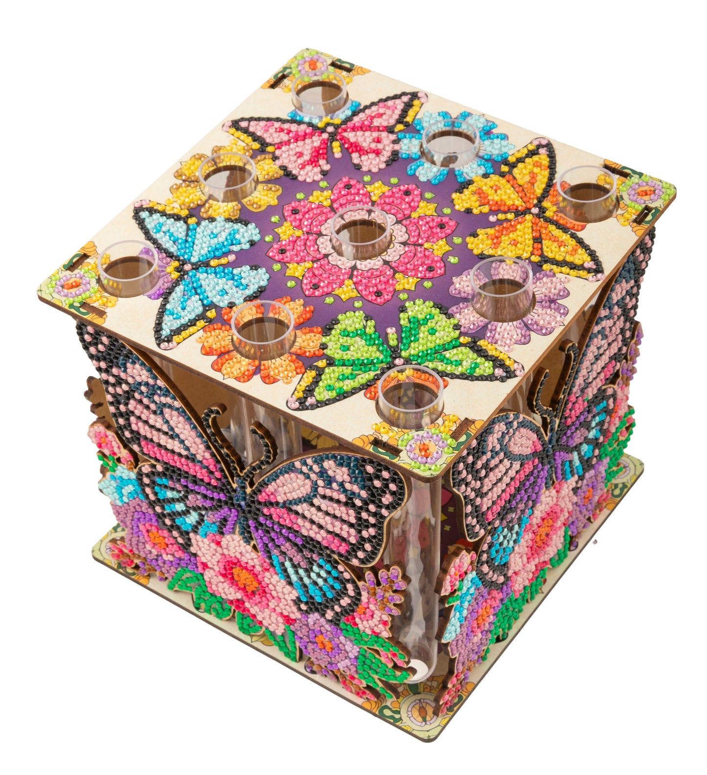 Butterfly Cube Vase Crystal Art Kit