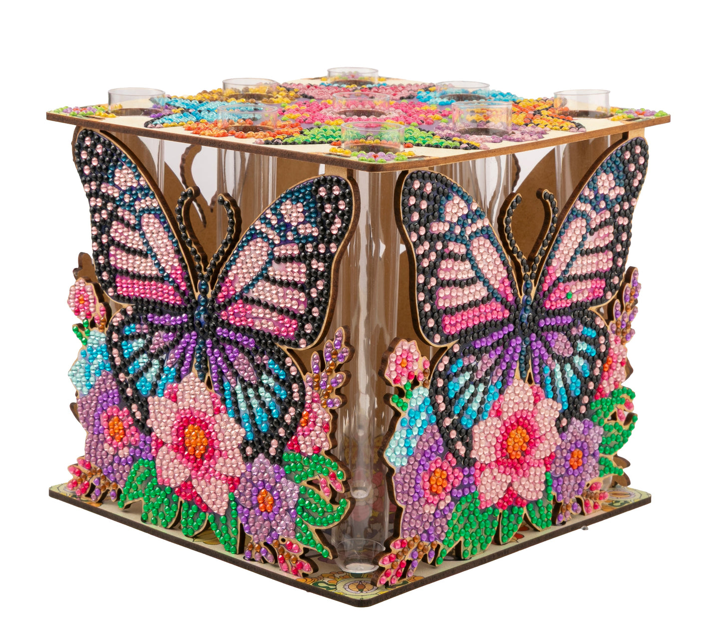 Butterfly Cube Vase Crystal Art Kit