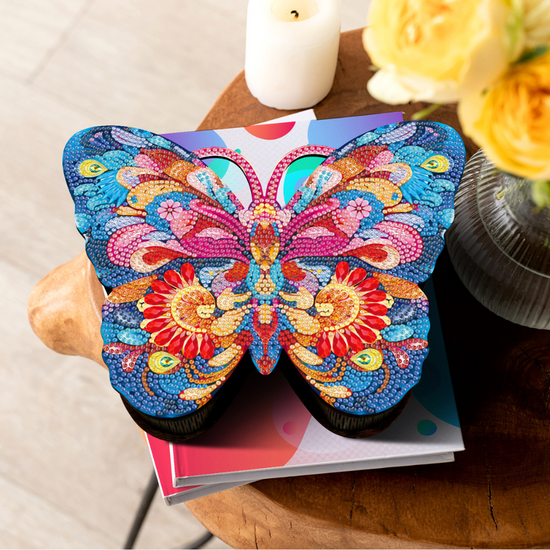 CA-MDF-070 Bright Butterfly Crystal Art Shaped Box Kit 5