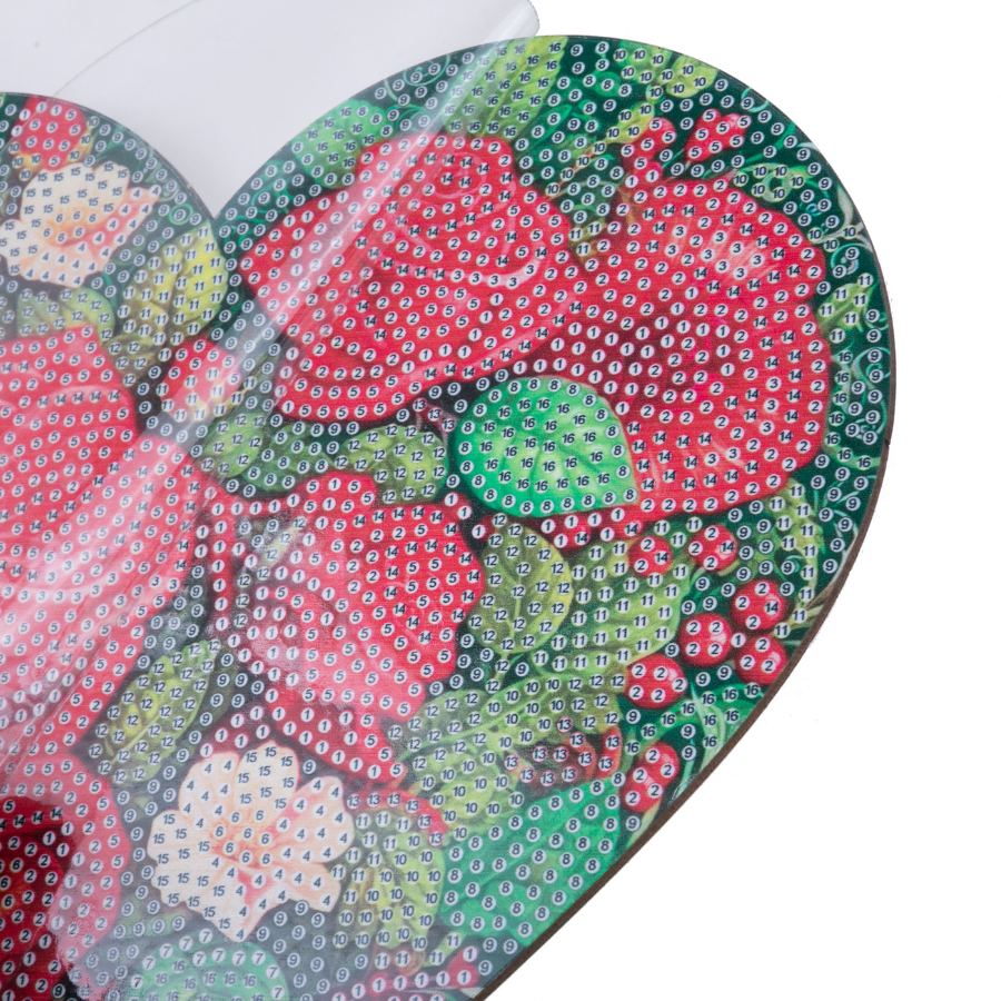 CA-MDF-071 Heart Rose Crystal Wooden Shaped Box 2