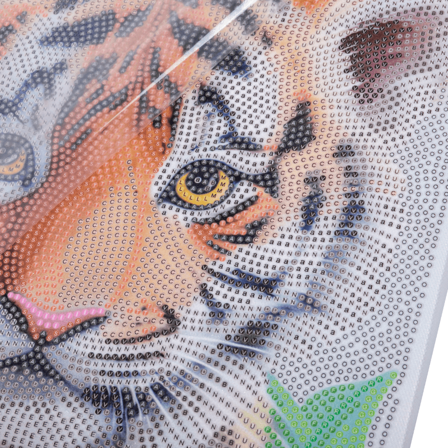 CAK-A231L Tigers Crystal Art Canvas Kit 40x50cm 3