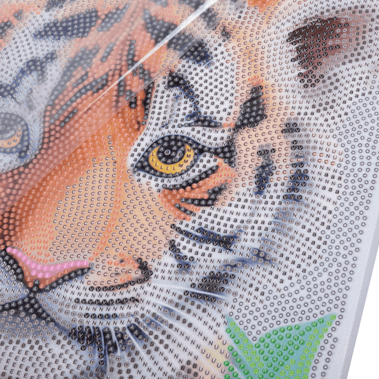 CAK-A231L Tigers Crystal Art Canvas Kit 40x50cm 3