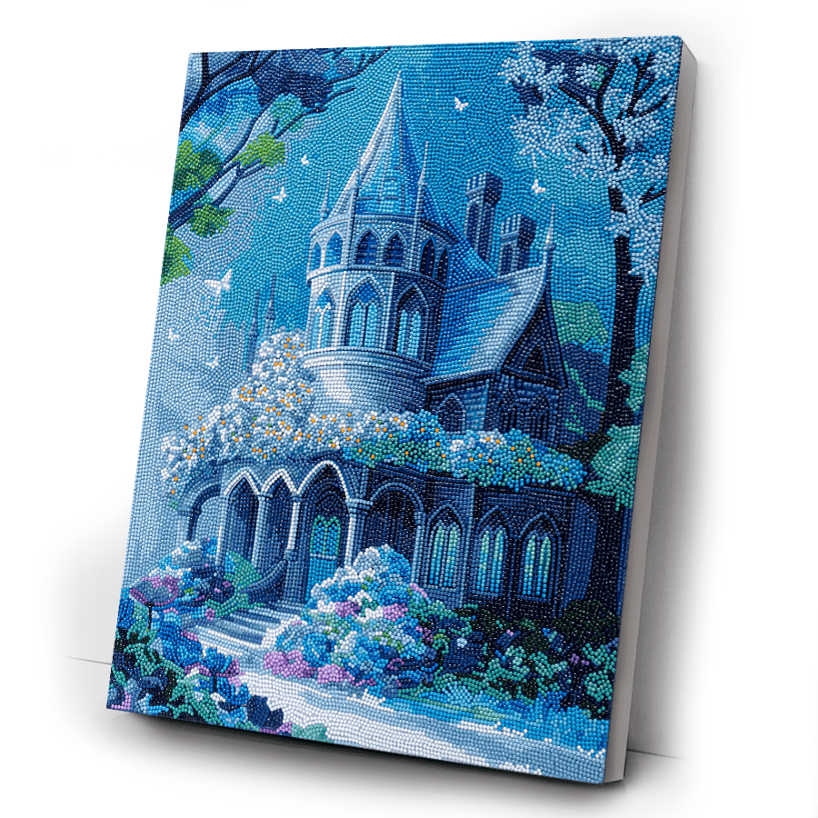 CAK-A234L Fantasy Castle Crystal Art Canvas Kit 40x50cm 1
