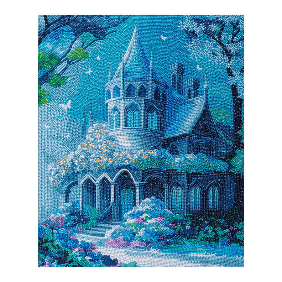 CAK-A234L Fantasy Castle Crystal Art Canvas Kit 40x50cm 5