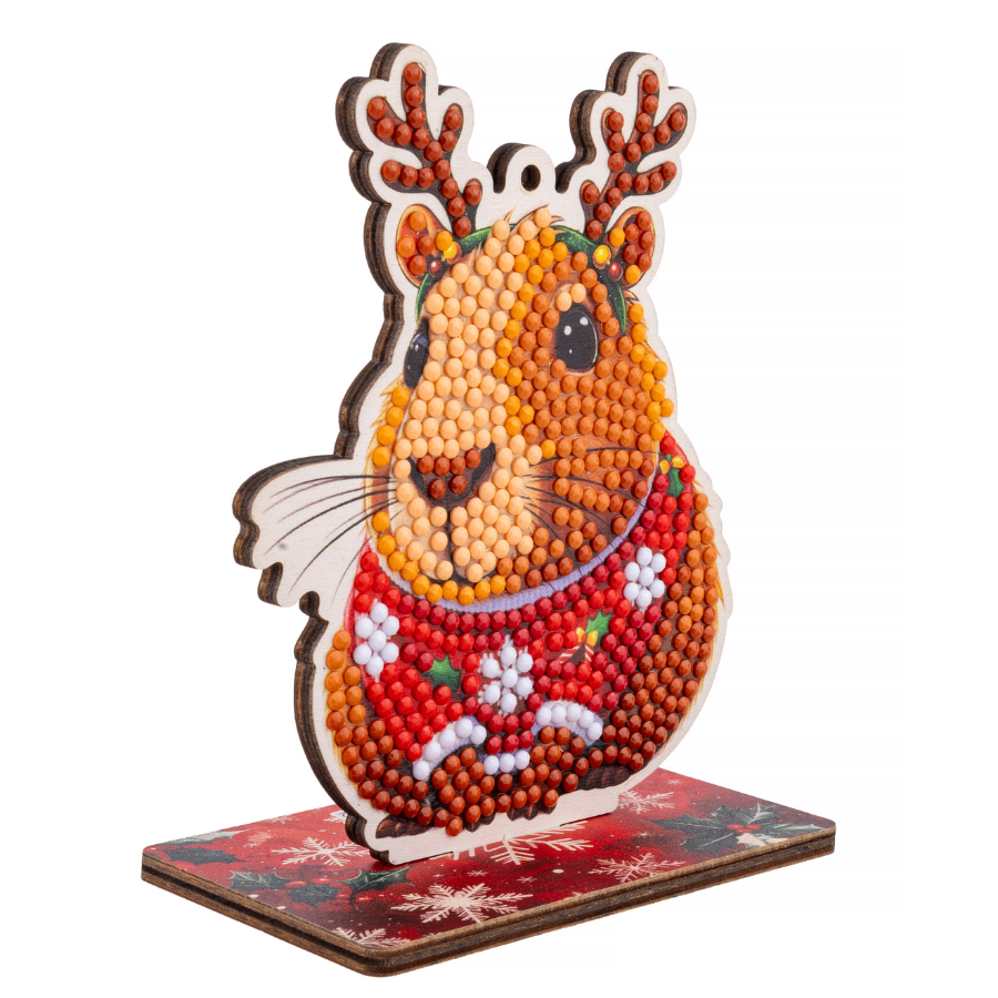 Capybara Crystal Art Festive Wildlife Buddies Kit Series 7