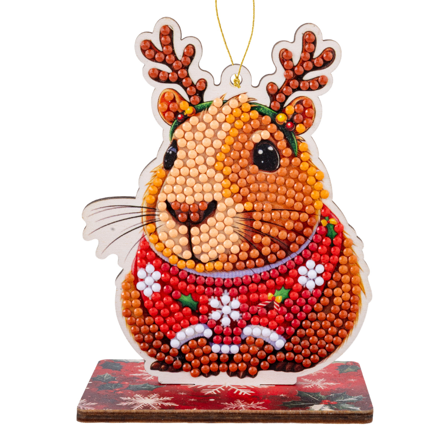 Capybara Crystal Art Festive Wildlife Buddies Kit Series 7