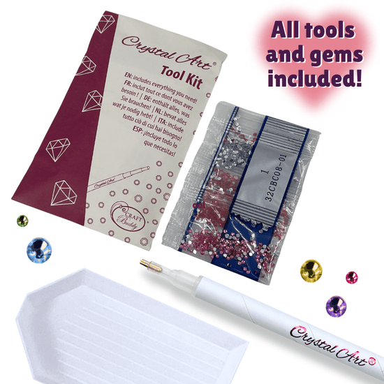 Care Bears Crystal Art Keyring - Blind Bag