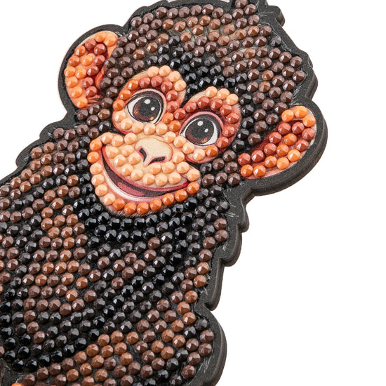 Chimp Crystal Art Wildlife Buddies face