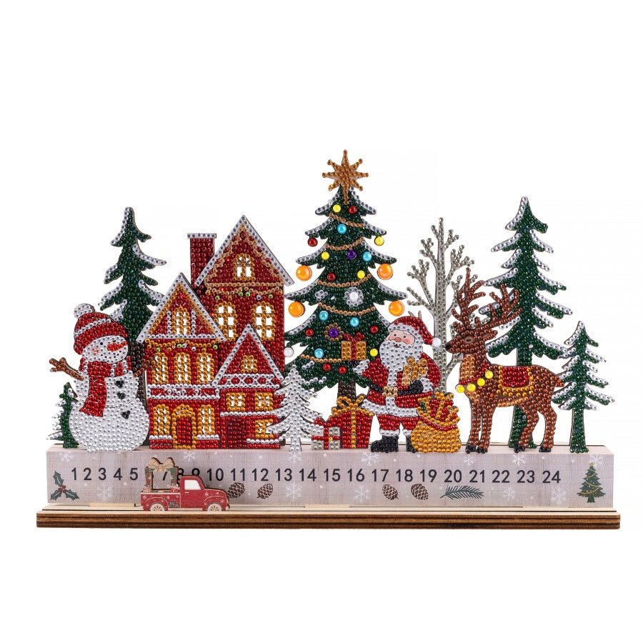 Christmas Countdown Crystal Art Decoration Kit