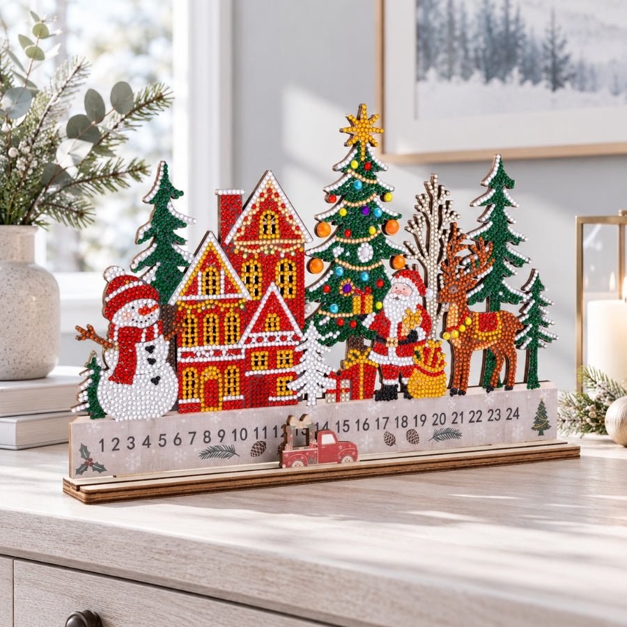 Christmas Countdown Crystal Art Decoration Kit