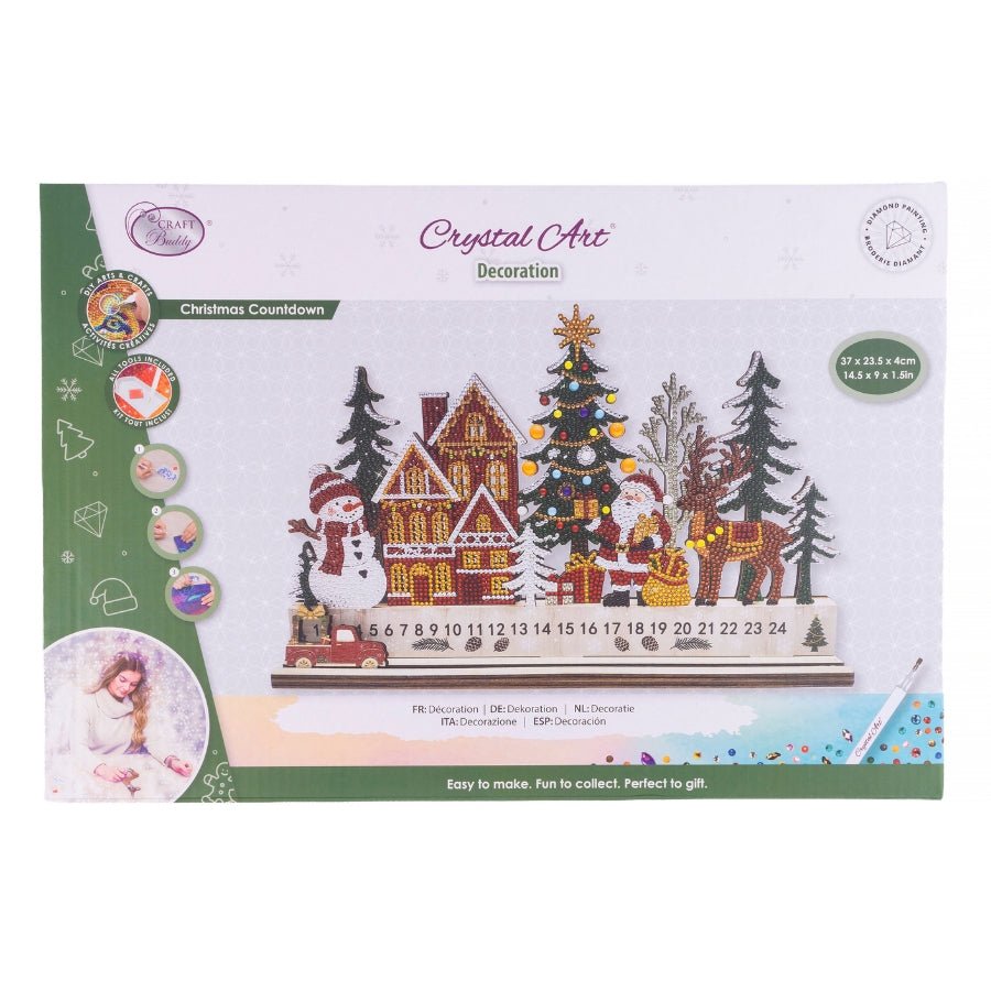 Christmas Countdown Crystal Art Decoration Kit