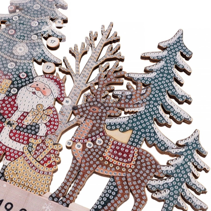 Christmas Countdown Crystal Art Decoration Kit