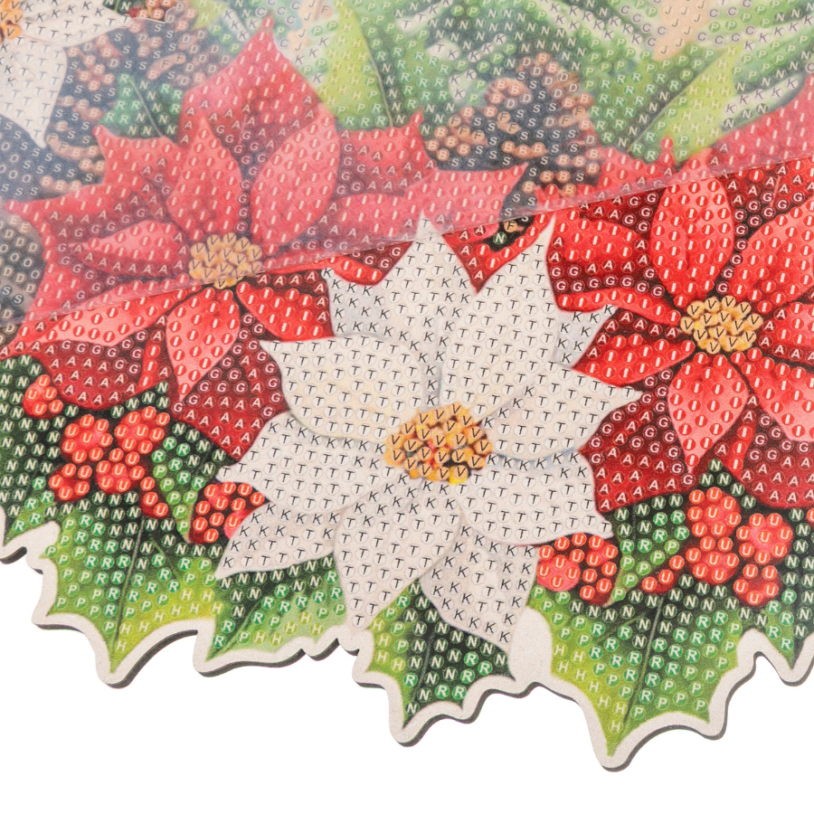 Christmas Crystal Art Wreath Kit flower