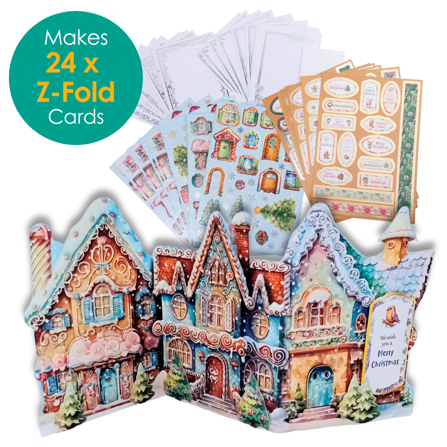 Christmas Gingerbread House Card Making Kit 1