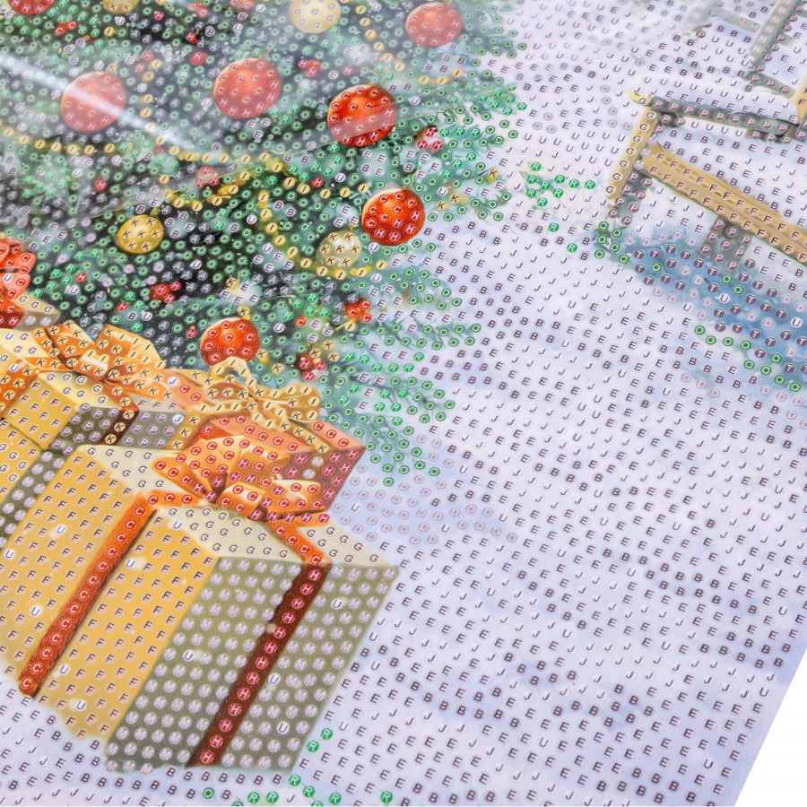 Christmas In The Garden Crystal Art Scroll Kit 40x50cm