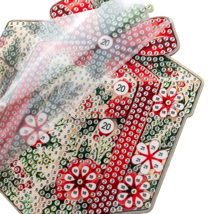 Christmas Treasures Crystal Art Hanging Decoration Kit x 12