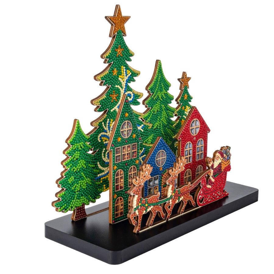 Christmas Village Crystal Art 3D Buildable Scene Kit