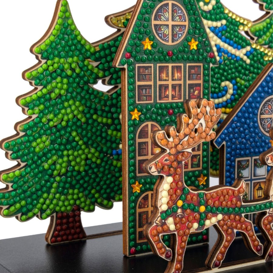 Christmas Village Crystal Art 3D Buildable Scene Kit