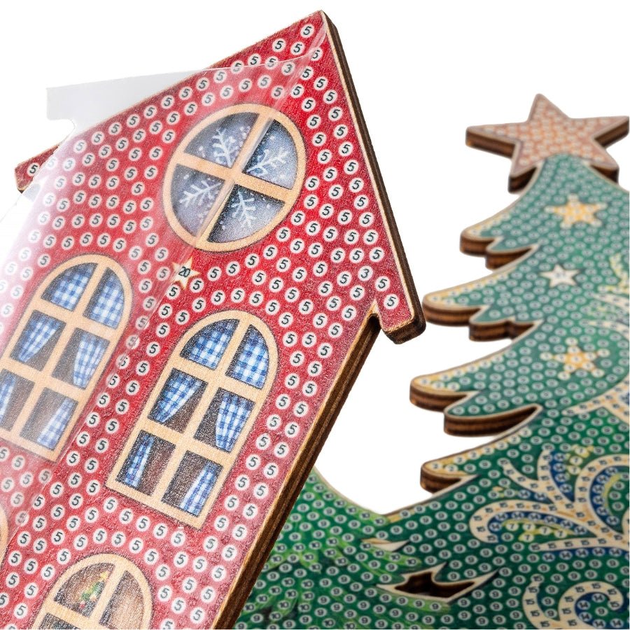 Christmas Village Crystal Art 3D Buildable Scene Kit