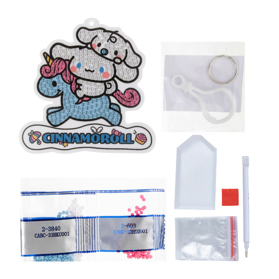 Cinnamoroll Crystal Art Bag Charm Kit Hello Kitty