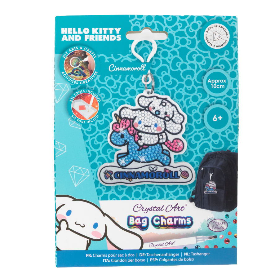Cinnamoroll Crystal Art Bag Charm Kit Hello Kitty