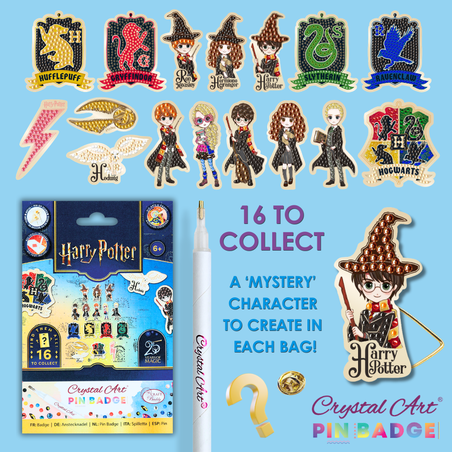 Harry Potter Crystal Art Pin Badge - Blind Bag