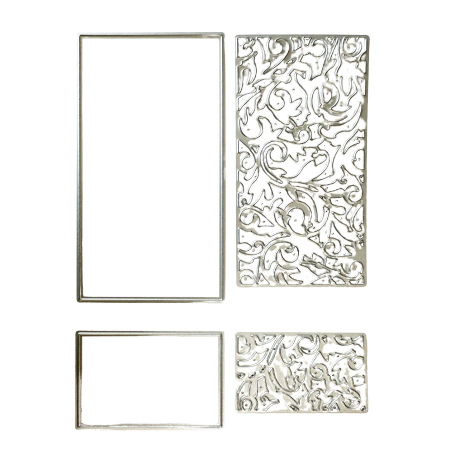 Craft Buddy Scroll Flourish Cracker Gift Box Panel Die Set1