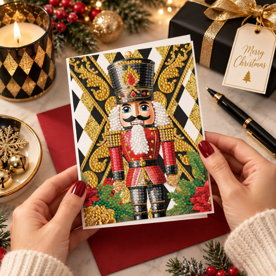 Nutcracker Crystal Art Card Kit 12x17cm