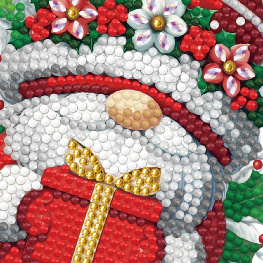 Holiday Gnome Crystal Art Card Kit 12x17cm