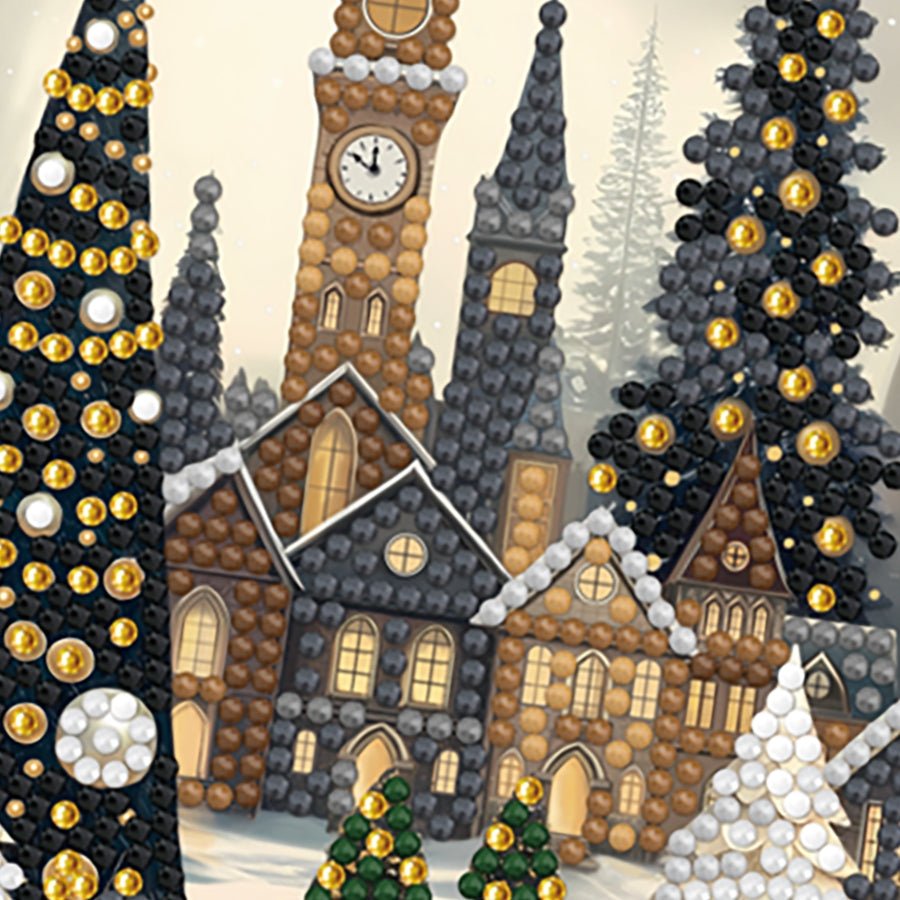 Silent Night Crystal Art Card Kit 12x17cm