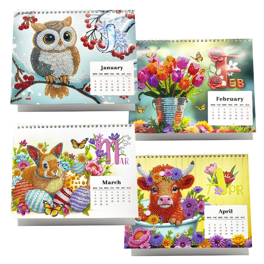 Crystal Art Desktop Calendar Kit 2027 2