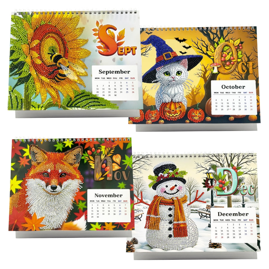 Crystal Art Desktop Calendar Kit 2027 5