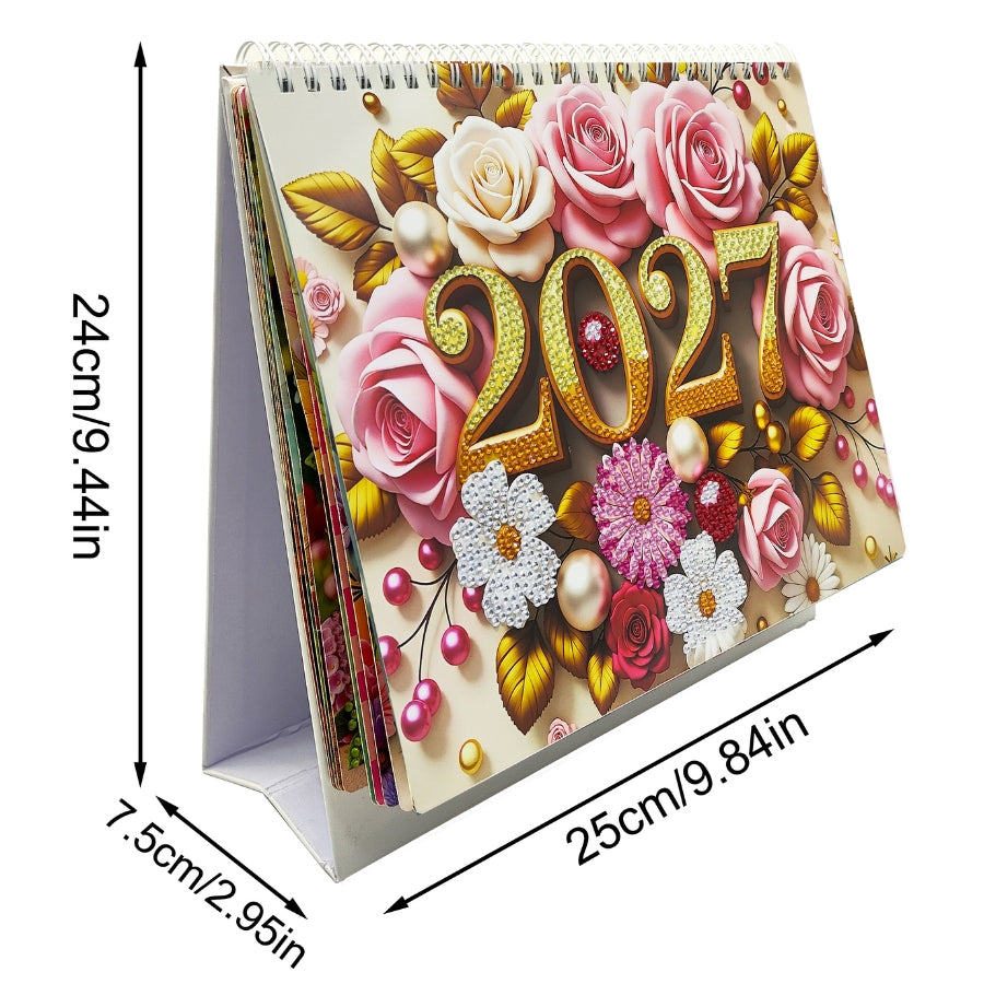 Crystal Art Desktop Calendar Kit 2027 dimensions