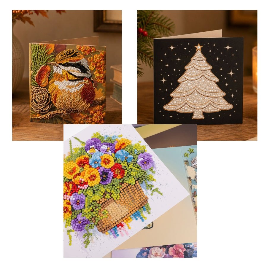 Crystal Art & Pearl Art Mega Card Collection with Storage Case