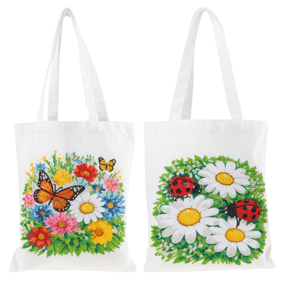 Crystal Art Summer Canvas Bag Kit Set of 2